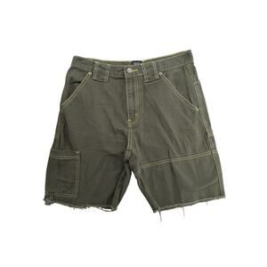 BDG Urban Outfitters Brown Carpenter Shorts Size 29 Frayed Hem Utility Pockets